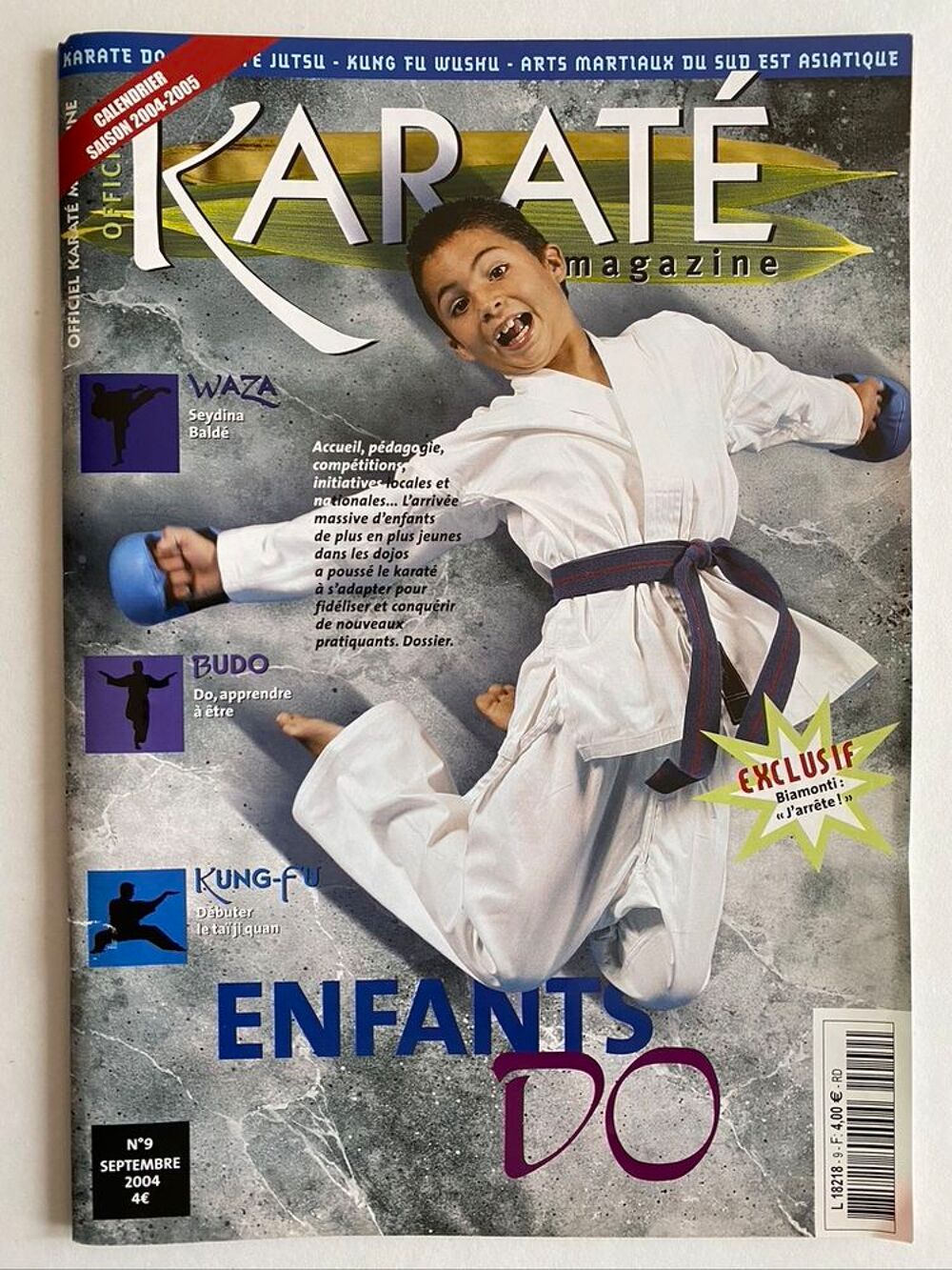 Officiel KARATE n&deg; 09 Septembre 2004 SPECIAL KARATE ENFANTS Livres et BD