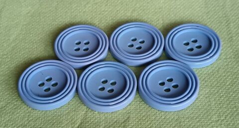 Lot de 6 Boutons de Couture Bleu ciel ? 20 mm 5 Thonon-les-Bains (74)