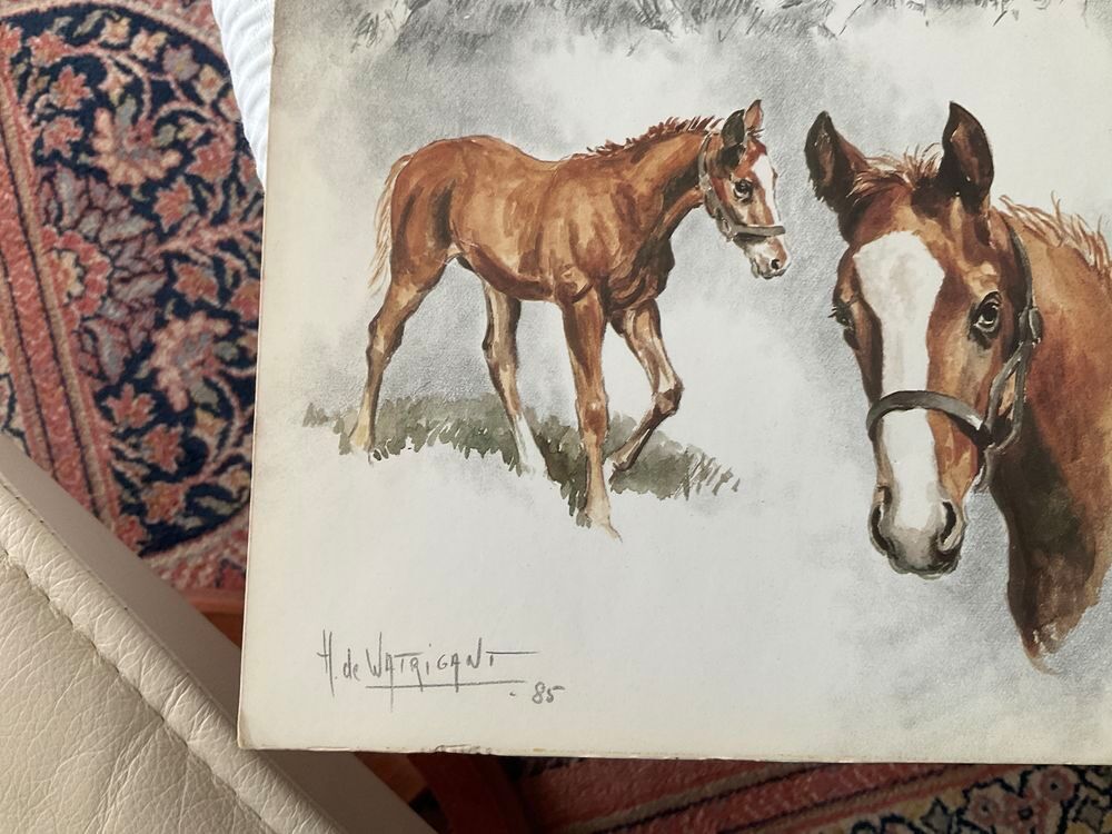 Lithographie H Dwatigant Jellatina et son foot par Nijinsky 