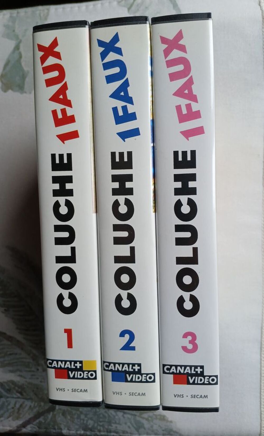 LOT DE 3 CASSETTES K7 COLUCHE &quot;&nbsp;1FAUX&nbsp;&quot; Audio et hifi