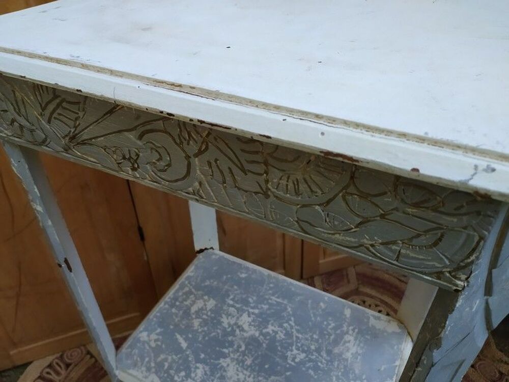 Table Gu&eacute;ridon Bois D&eacute;cor Art D&eacute;co 
Meubles