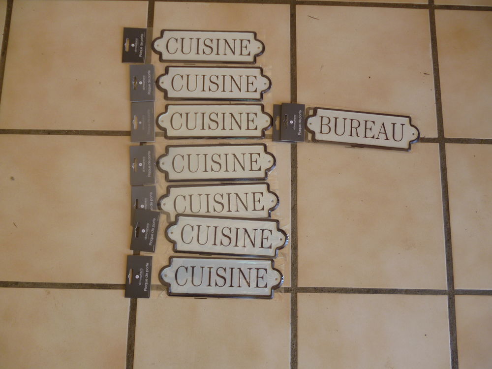 Plaques identification pi&egrave;ce Bricolage