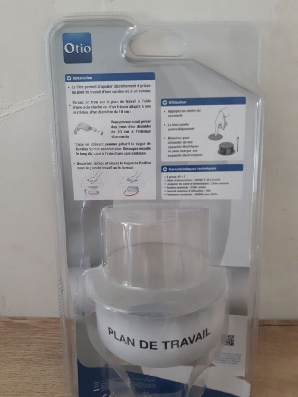 Bloc 4 prises pour plan de travail Bricolage