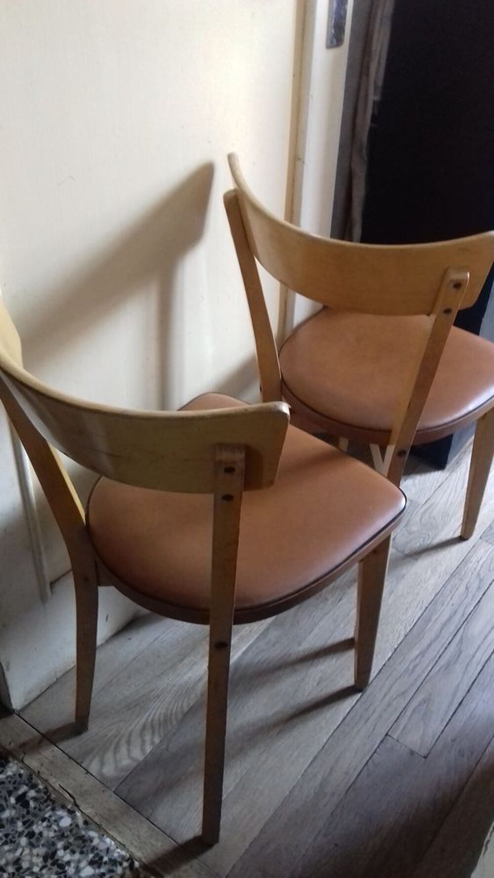 Lot 2 Chaises Bistrot Vintage 70 Meubles