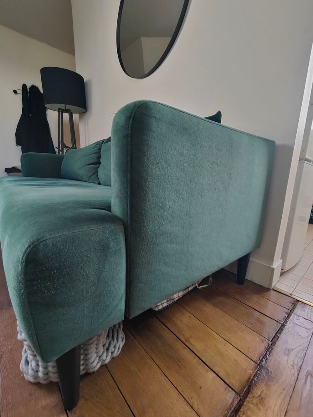 Canap&eacute; Maison du Monde, velour vert Meubles