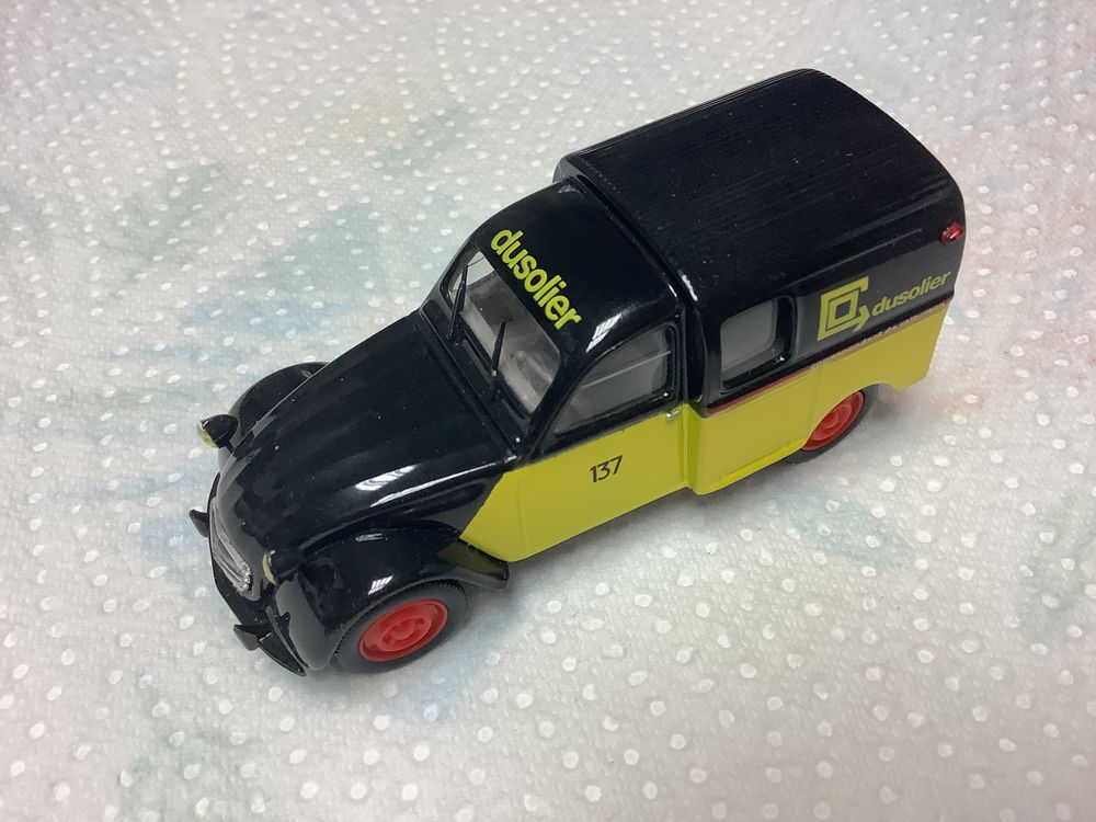CITRO&Euml;N 2CV FOURGONNETTE DUSOLIER 1/43 voiture miniature 
