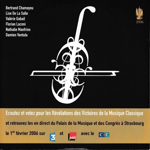CD      R�v�lations Victoires Musique Classique      2006 3 Antony (92)
