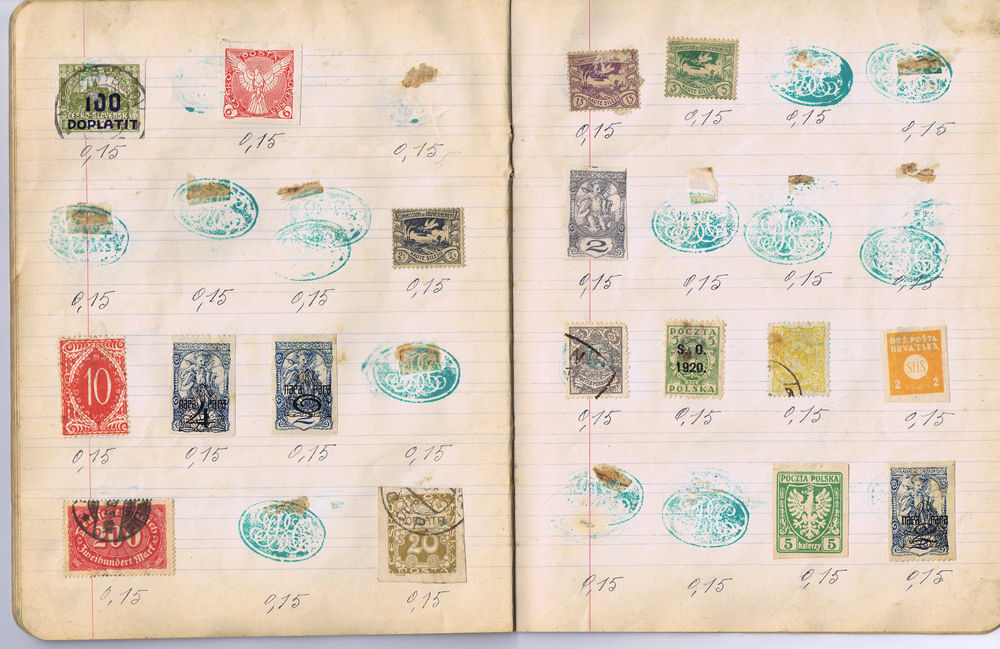 Lot de timbres de tous les pays de 1860 &agrave; 1920 