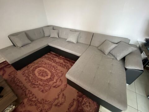 Canap U en tissu gris clair  620 Lille (59)