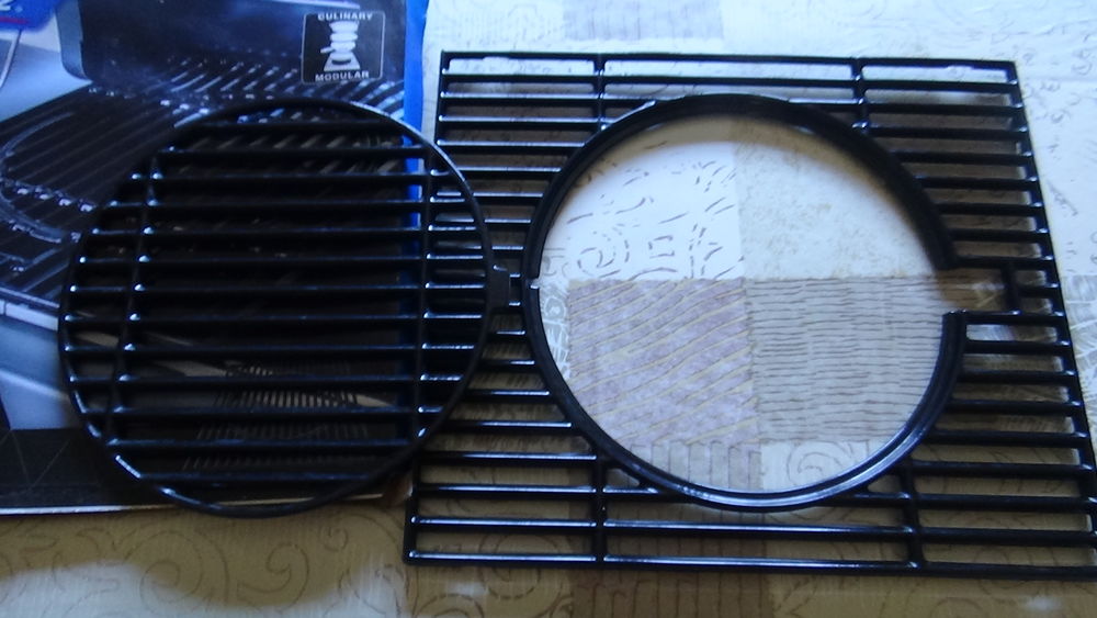 Grille modulable en fonte plus pierre c&eacute;ramique &agrave; pizzas Cuisine