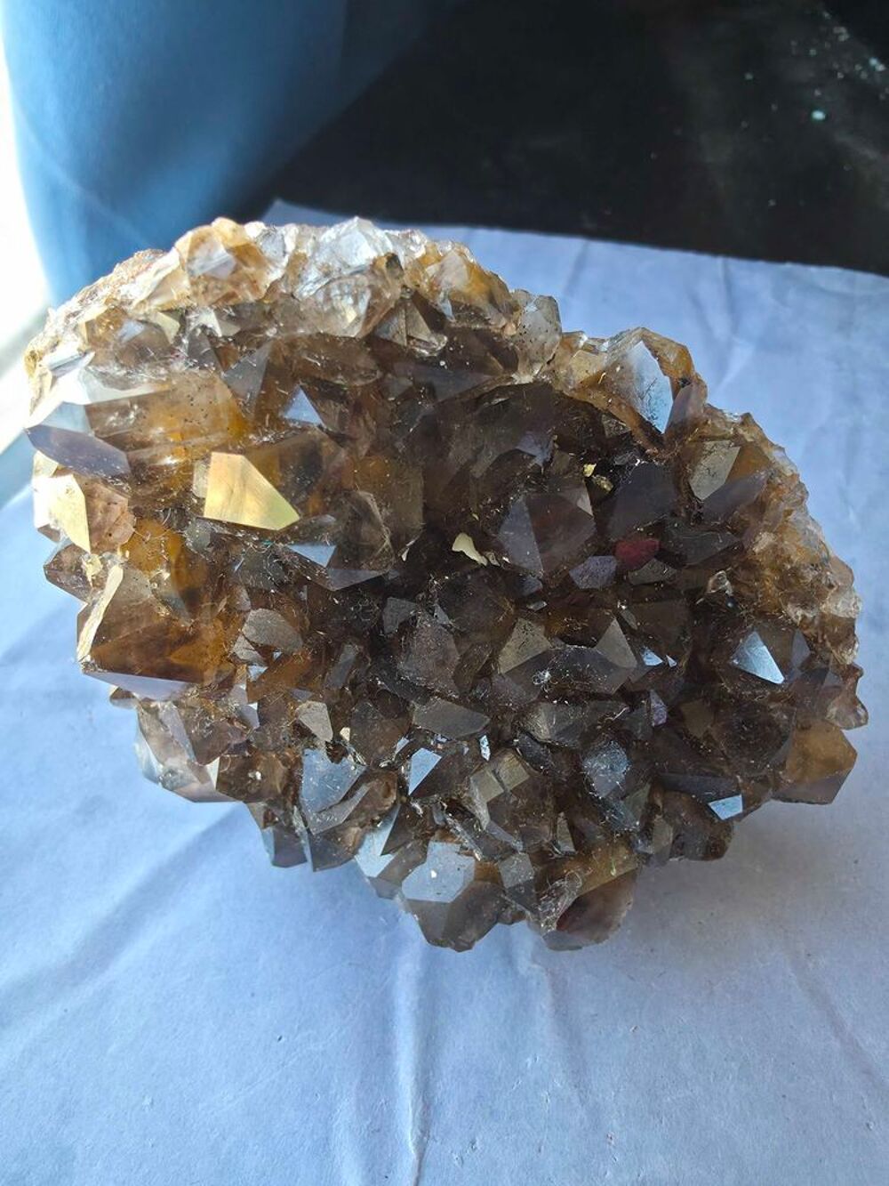 Quartz Fum&eacute; Naturel du Katanga(RDC)-Magnifique Pi&egrave;ce de Collection 355g 