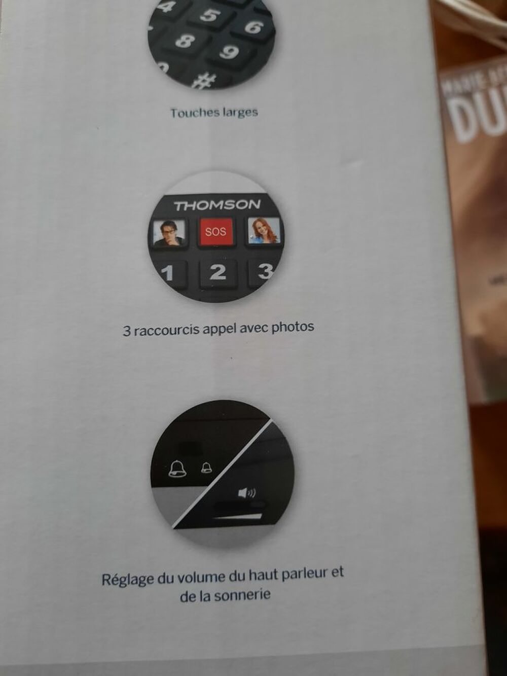 T&eacute;l&eacute;phone fixe senior Téléphones et tablettes
