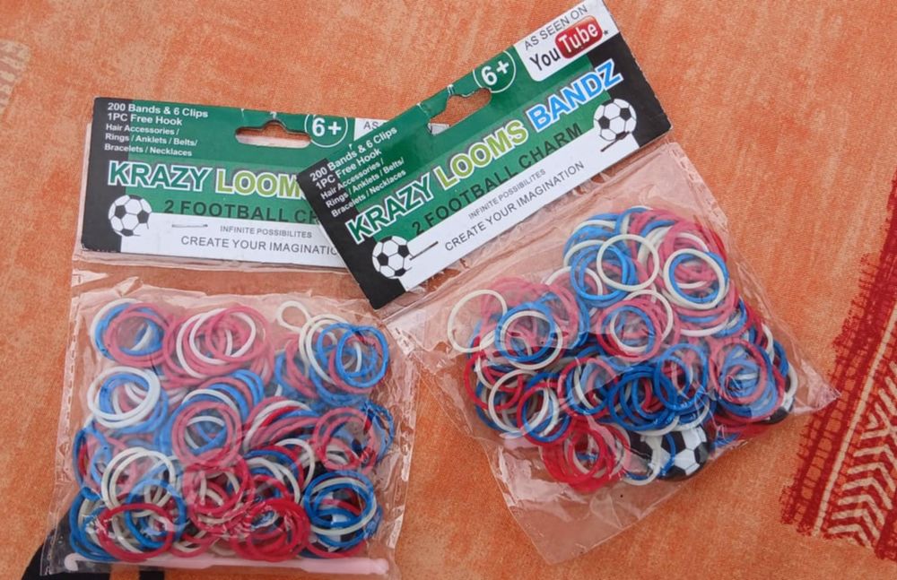 Lot n&deg;2 pour Fabriquer Bracelets Elastiques avec Clips, Etc. Jeux / jouets