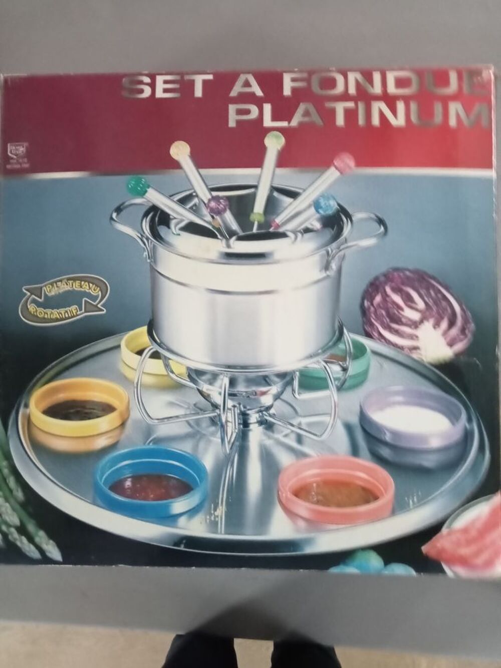 Service &agrave; fondue Platinum neuf Cuisine