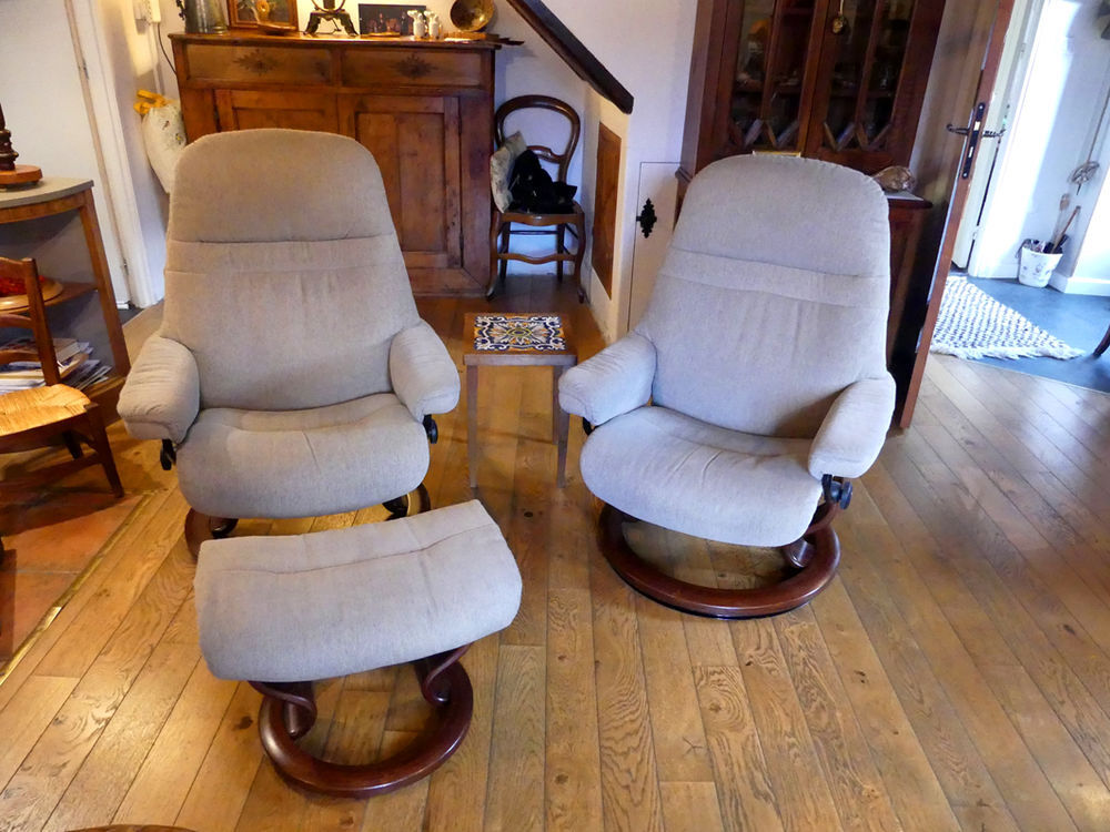 Lot de 2 fauteuils RELAX + 1 repose-pieds STRESSLESS Meubles