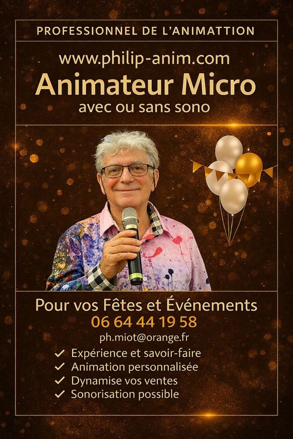   Animateur Micro pour Fêtes d' Associations, Evènement, Foire 