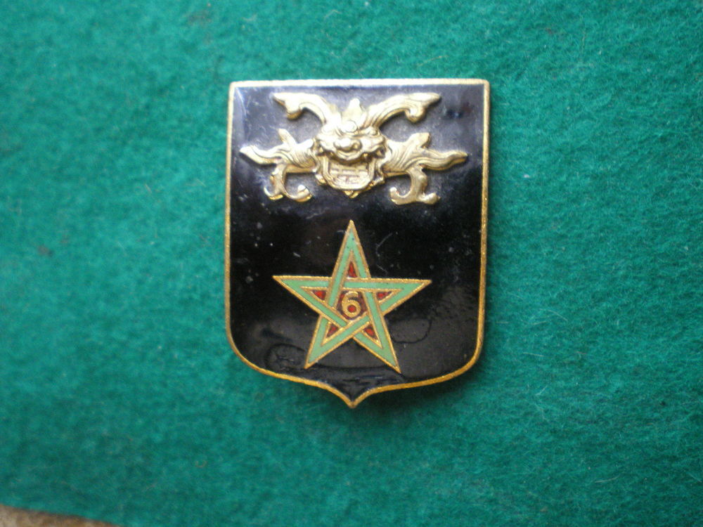 Insigne colonial - 6&deg; R&eacute;giment de Spahis Marocains. 