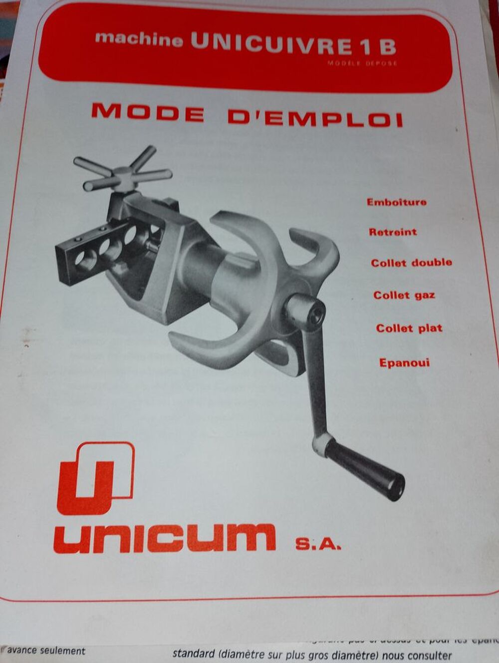 Outil a restreindre et faire des emboitages / tuyaux cuivre Bricolage