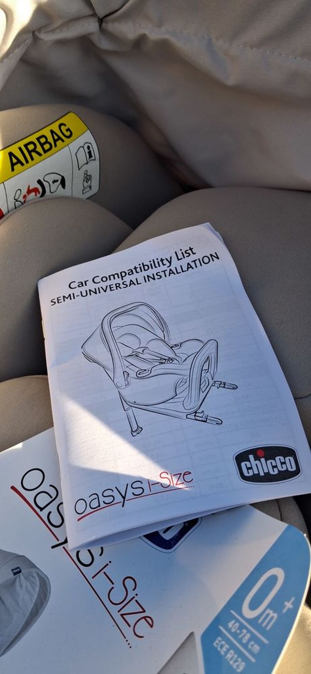 si&egrave;ge auto OASYS I size Mobilier enfants