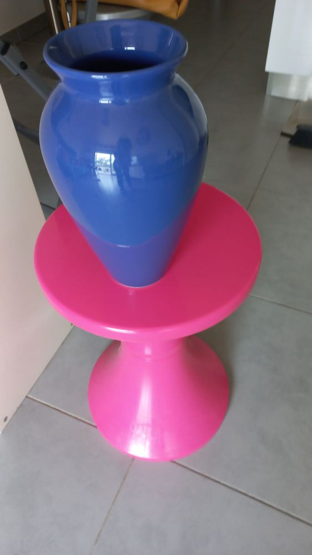 Joli vase en c&eacute;ramique
Bleu D�coration