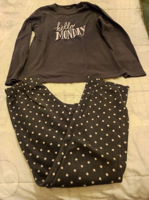 Pyjama maille polaire gris Hello Monday taille S 12 Saint-Genis-Laval (69)