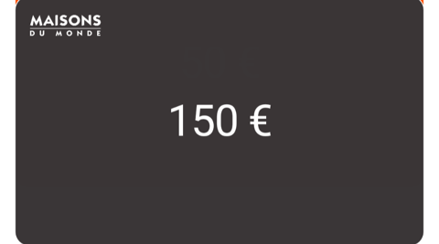 Carte cadeau maison du monde 135 L'Île-Saint-Denis (93)