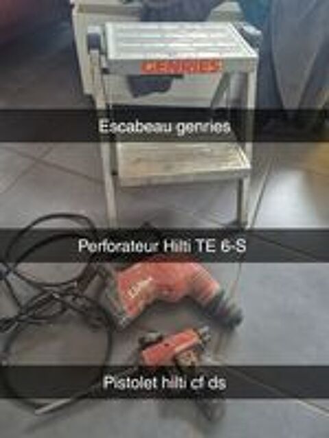   Lot perfo/pistolet/Escabeau hilti  