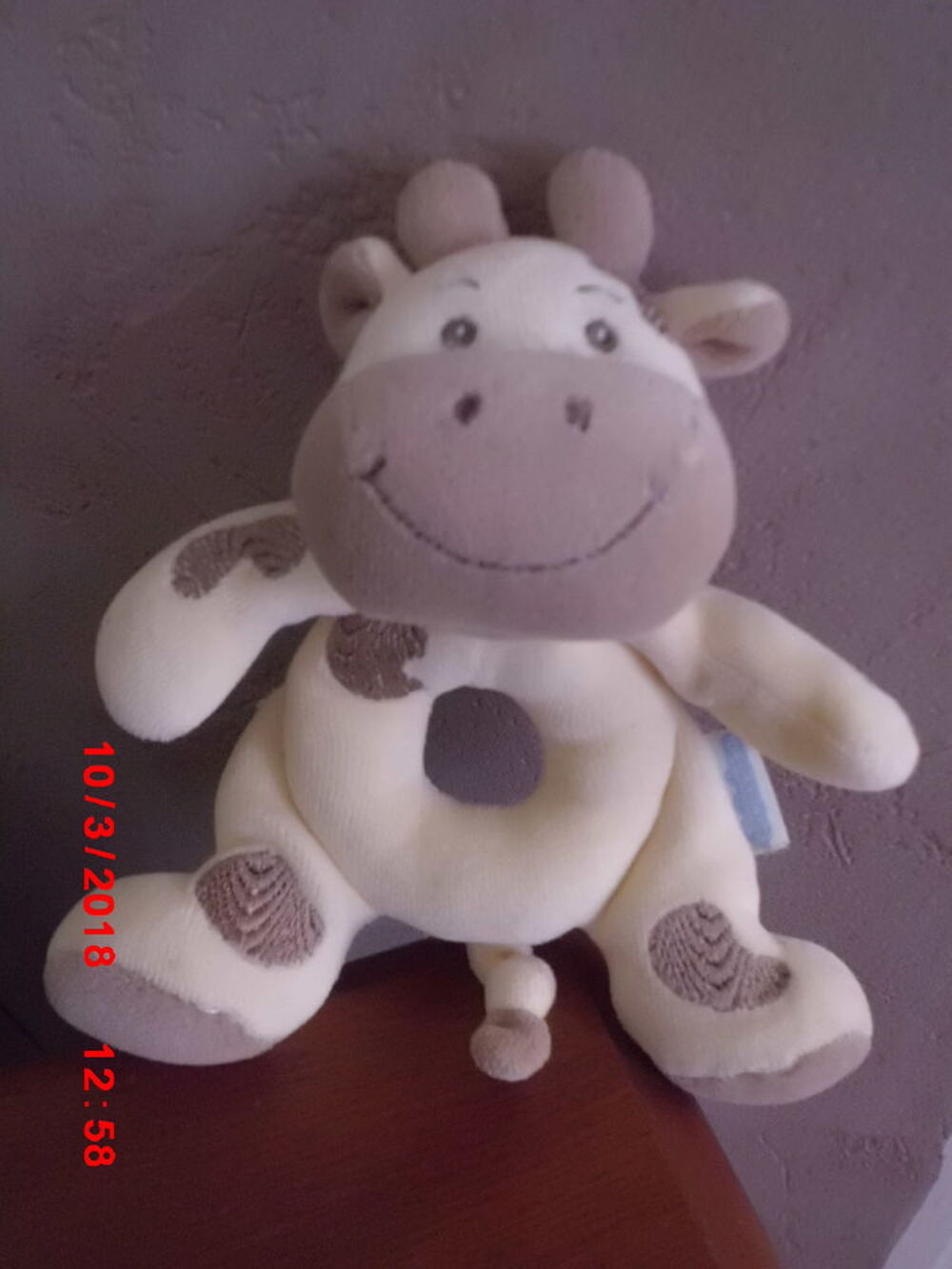 PELUCHE HOCHET VACHE BELLODOUX Jeux / jouets