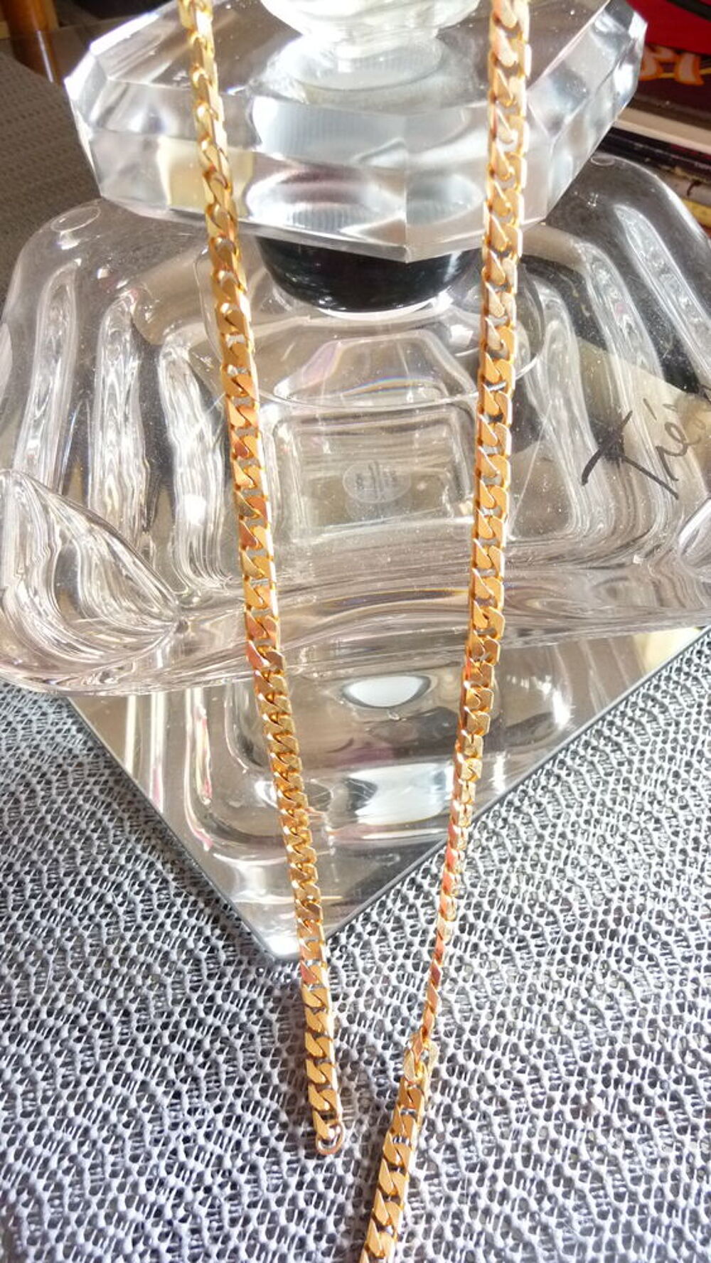 Collier Sautoir, plaqu&eacute; or Bijoux et montres