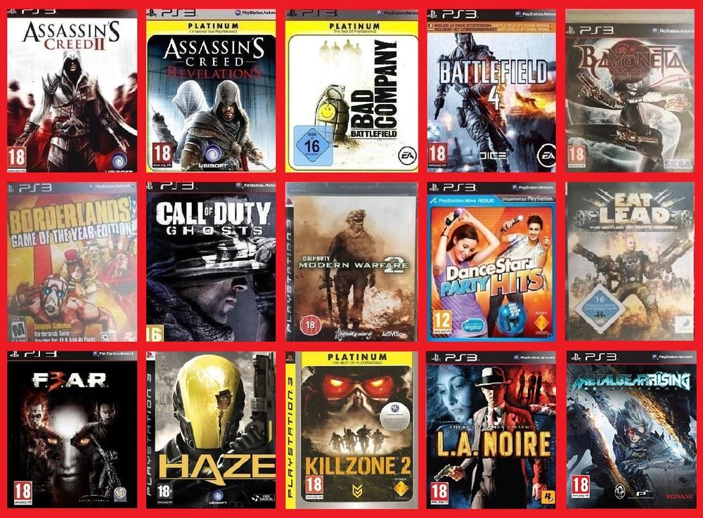 Liste des jeux sur PS3 