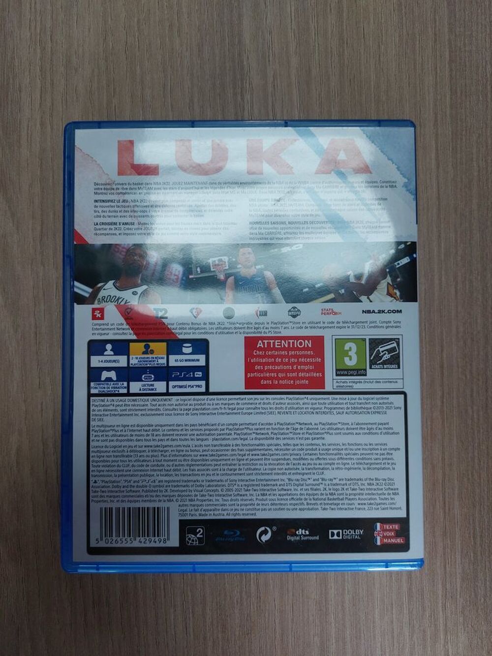 Nba2K22 PS4 TBE Consoles et jeux vid�os