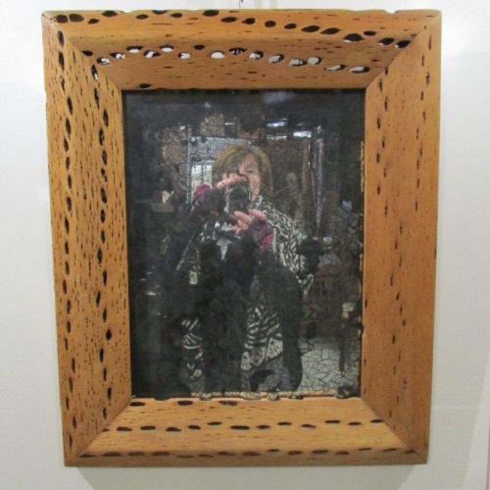 Superbe miroir au mercure Décoration