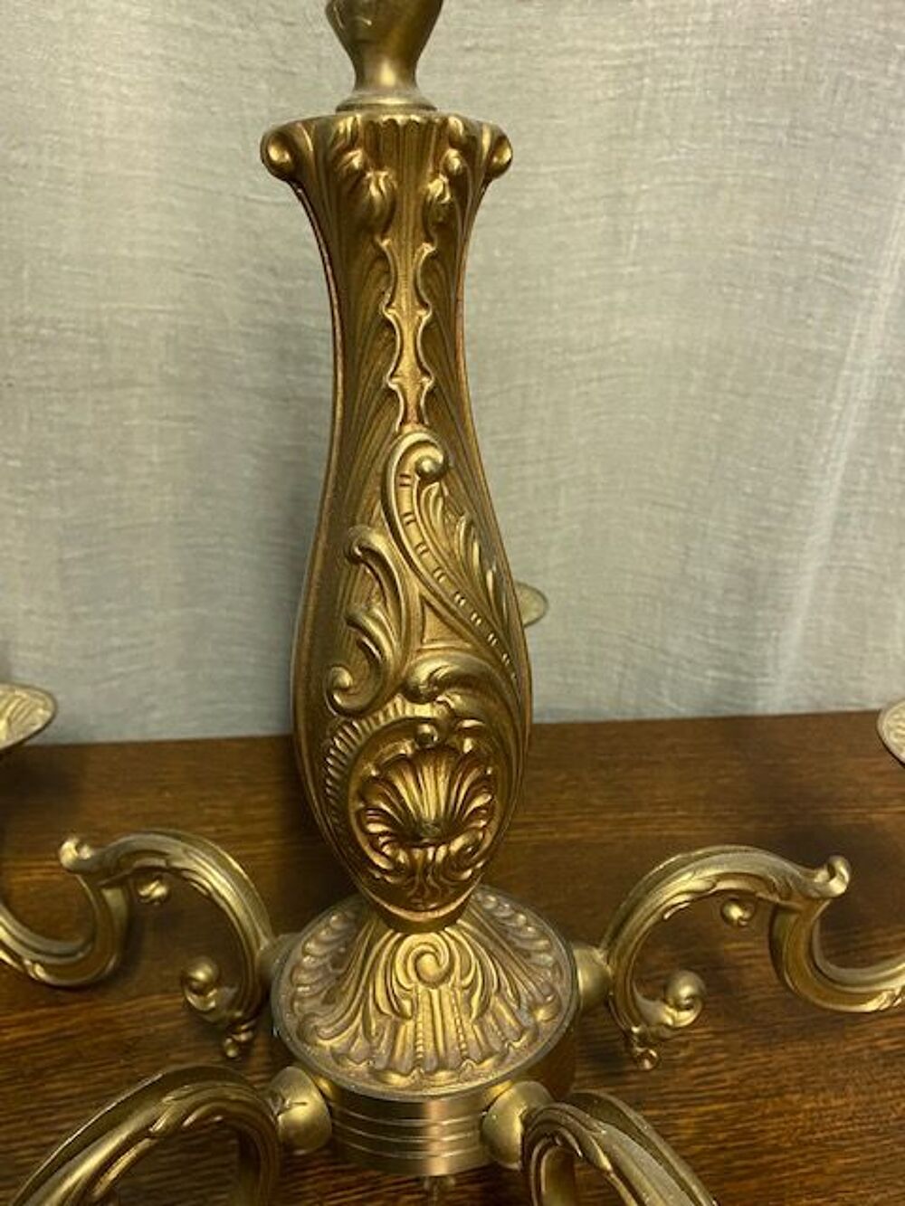 Lustre 5 branches en Bronze Décoration
