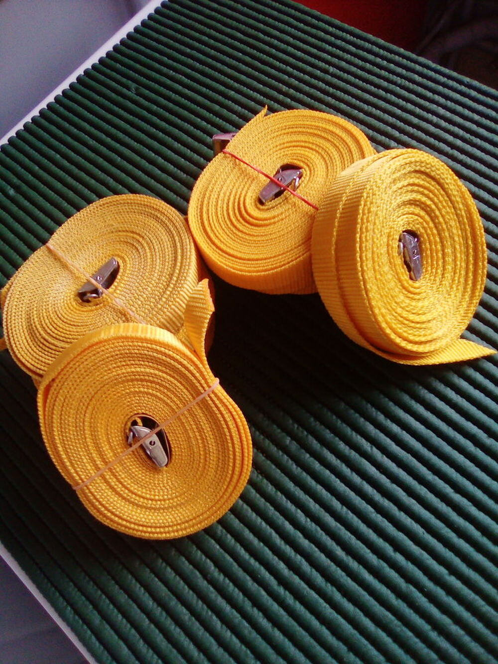 14 Sangles avec boucle m&eacute;tallique 5.50 m polypropyl&egrave;ne Sports