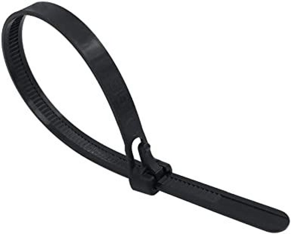 Collier de serrage rilsan colson R&Eacute;UTILISABLE BO&Icirc;TE DE 50 7.6 X 350 MM Blanc et noir Bricolage