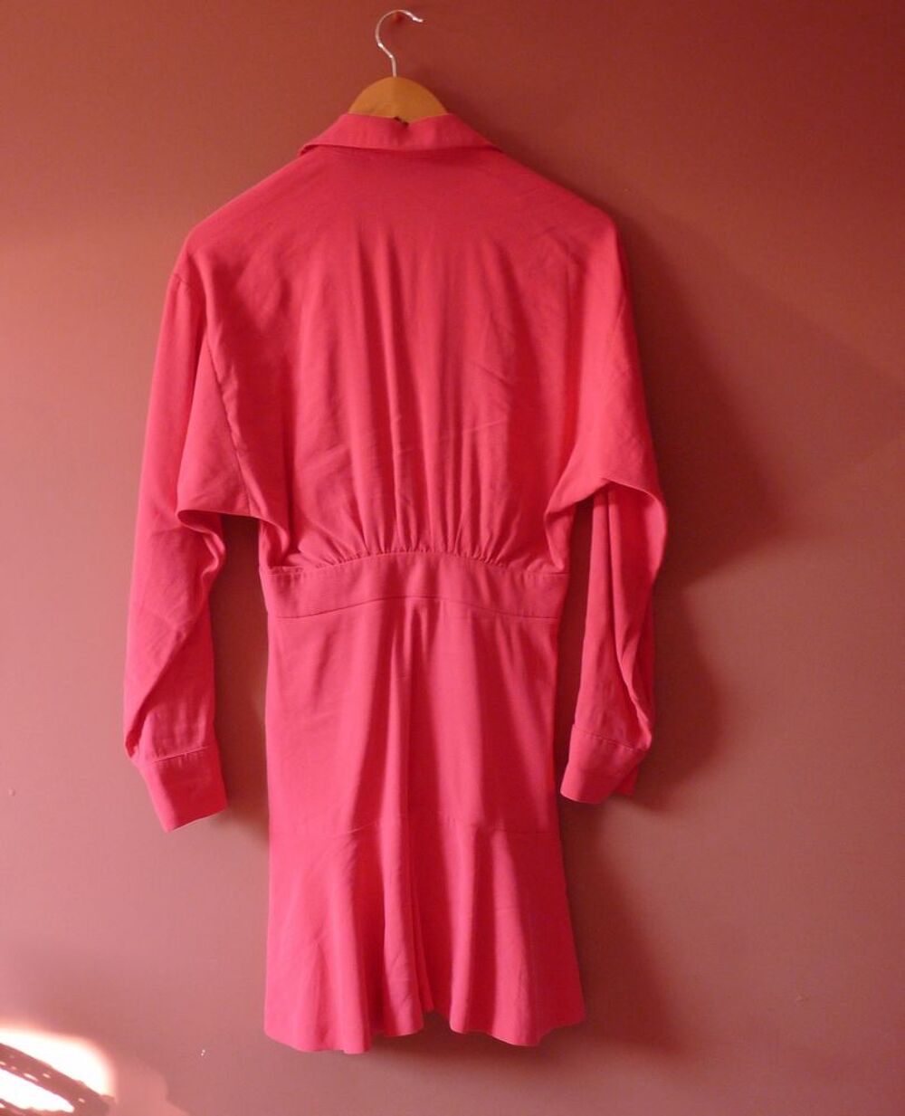 Robe femme Claudie Pierlot 36 S neuf rose fuschia manches lo Vêtements
