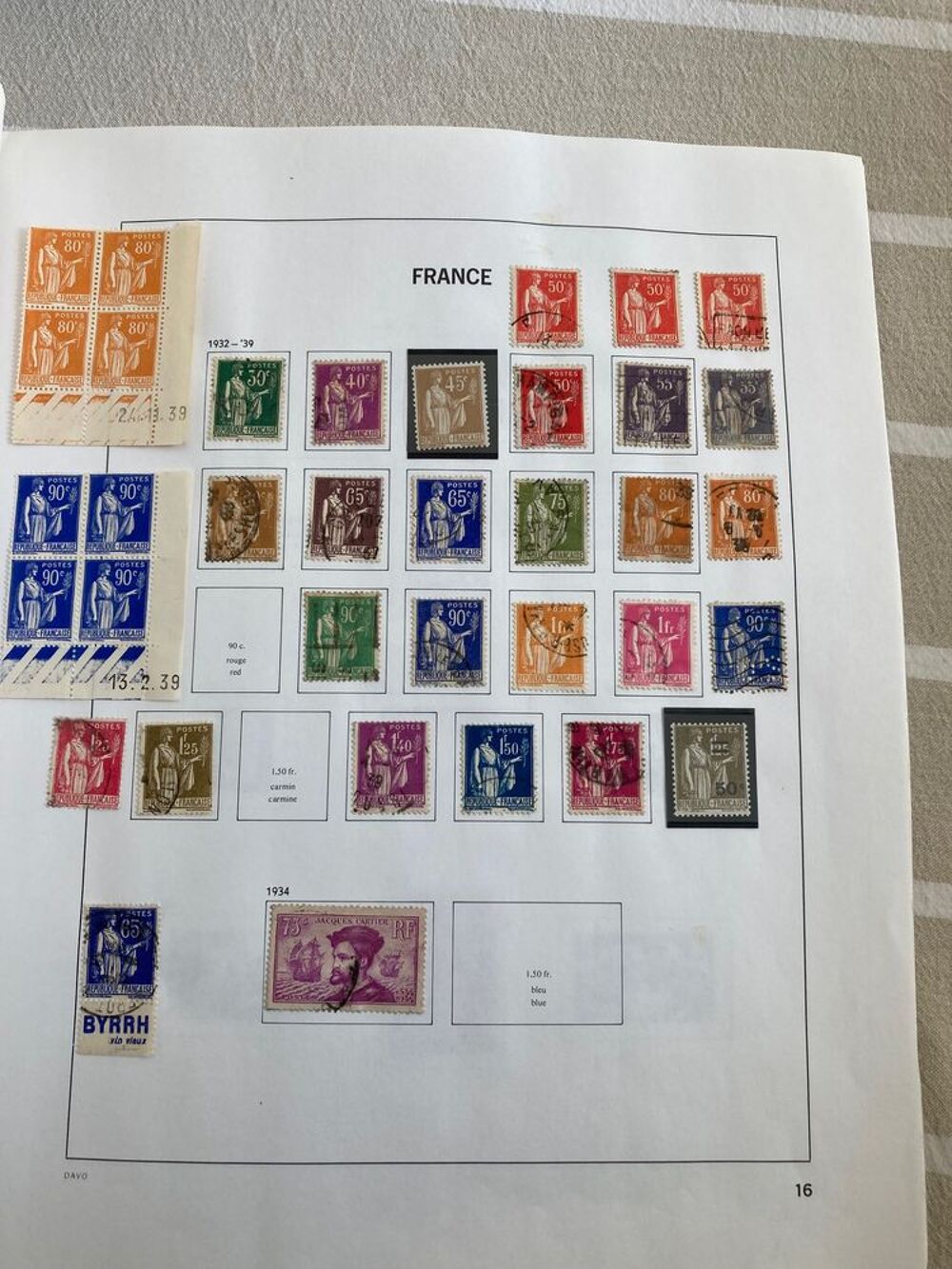ALBUM DE TIMBRES FRANVCE 
