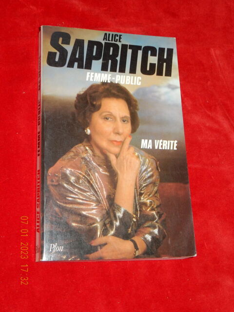 Livre Alice Sapritch 3 Ruelisheim (68)