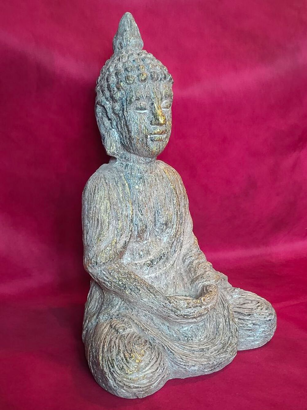 Bouddha porte bougie en r&eacute;sine hauteur 41 cm (n&deg;28) Décoration