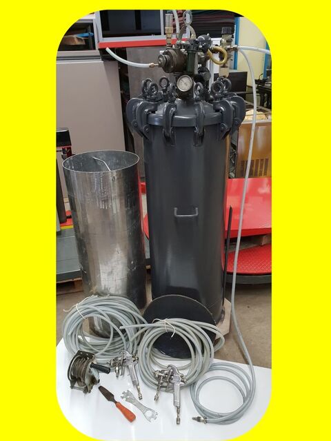 Cuve sous pression 150 l 11 brides 2 pistolet peinture 22130 Bourseul