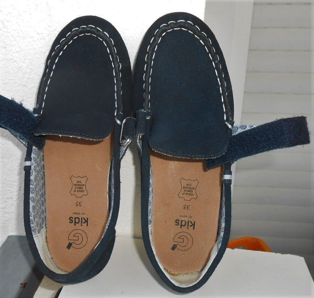 paire de mocassins en CUIR - bleu marine Chaussures