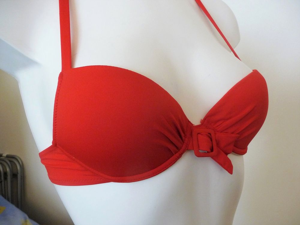 Haut Maillot Bain/ Soutien Gorge Rouge-Antigel Lise Charmel Vêtements