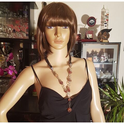 Collier sautoir en pierres prcieuses 18 Agde (34)