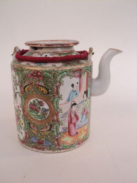 Ancienne Th�i�re Porcelaine Chine Chinois 70 Loches (37)