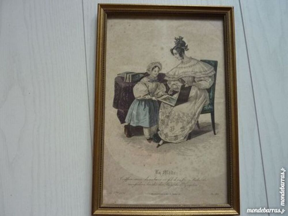 Anciens cadres avec gravures anciennes Décoration