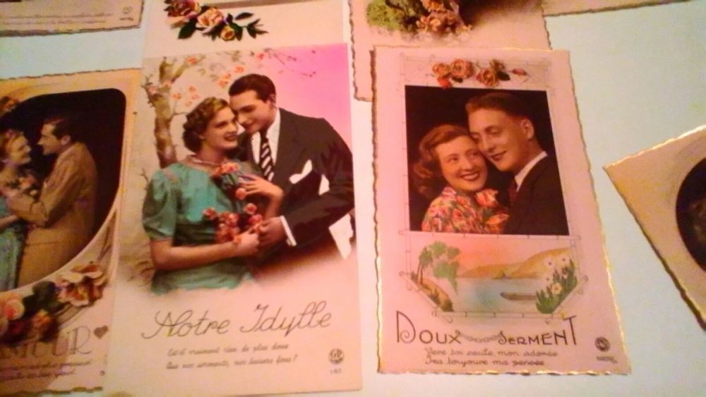 10 cartes postales romantiques 