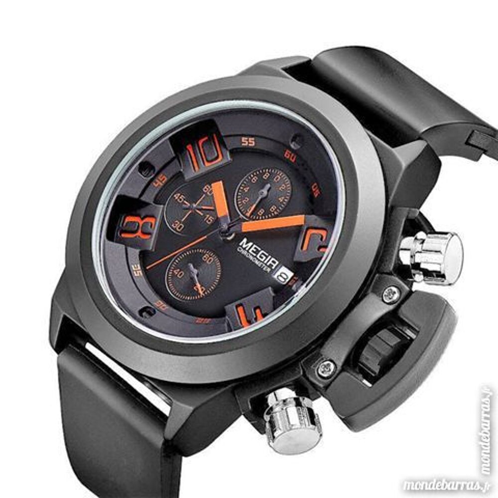 MEGIR montre MILITARY chronographe homme 2010 ANA0136 Bijoux et montres
