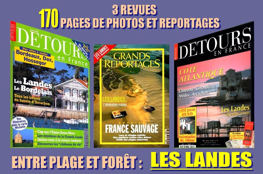 les LANDES - Arcachon - le BORDELAIS Livres et BD