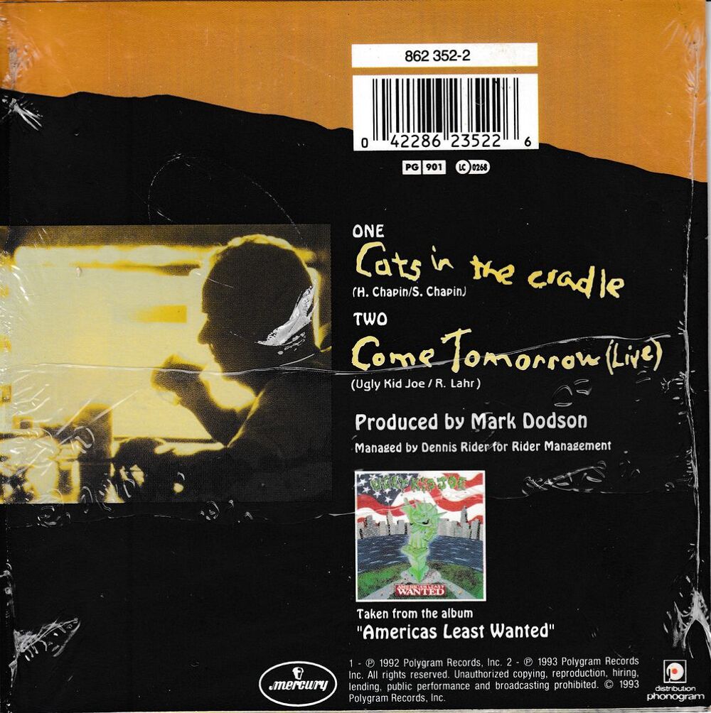 CD Ugly Kid Joe Cats In The Cradle CD et vinyles