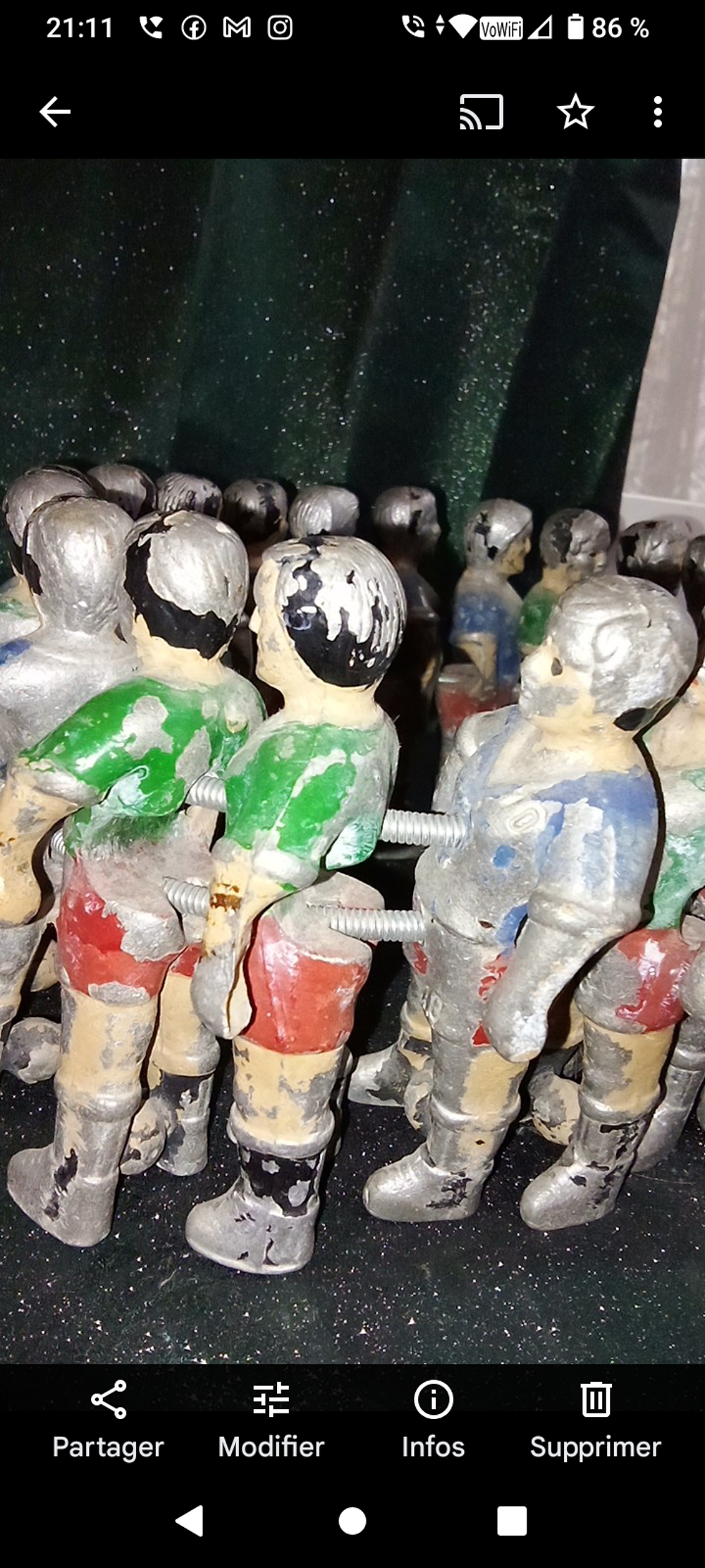 Figurine baby-foot 